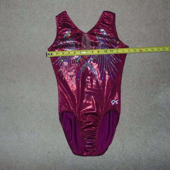 GK Shiny Red Sequin Leotard AM - Picture 7 of 7